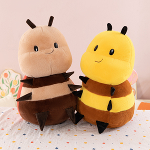 Peluche de Abejita de Dibujos Animados, Muñeco de Mariquita, Relleno de Algodón PP, Bordado, Regalo Adorable para Unisex - Product Image 5