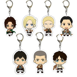 38 Estilos de <span class=keywords><strong>Shingeki</strong></span> <span class=keywords><strong>No</strong></span> <span class=keywords><strong>Kyojin</strong></span>, Rivaille, Ackerman, Eren Jaeger, Llavero de Acrílico de Anime, Joyería de Plástico, Artesanía de Dibujos Animados - Product Image 3