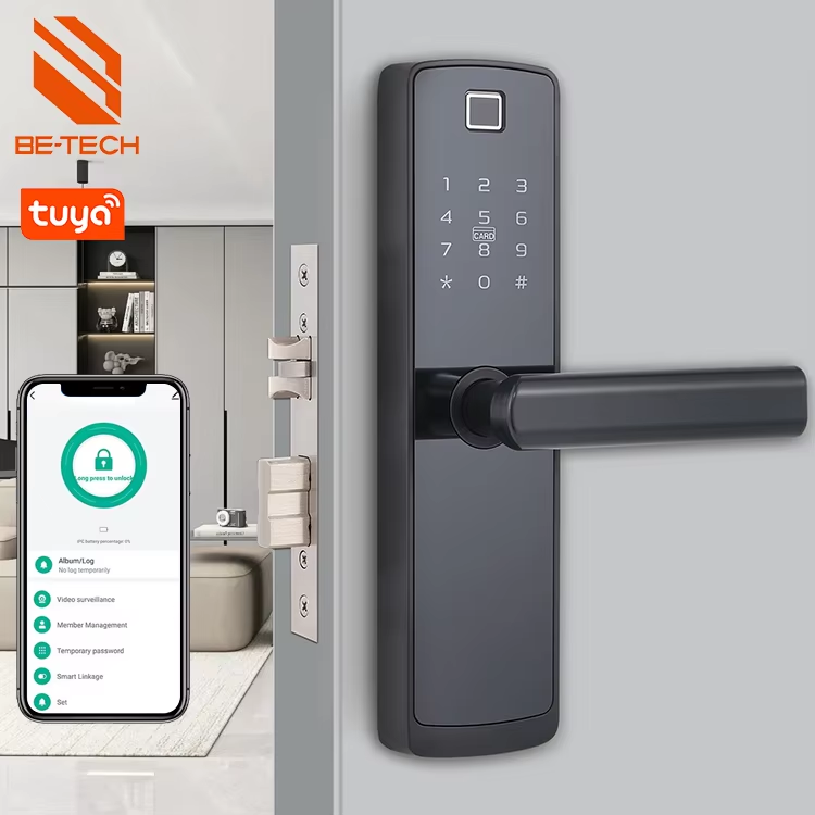 Be-Tech Safety Exterior Interior Remote Intelligent Digital Password Fingerprint Smart Door Locks for Home Door Lock