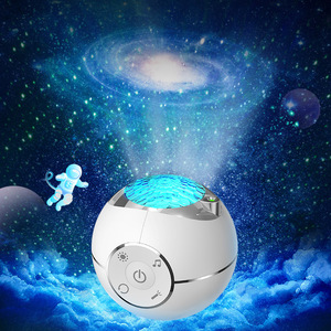 <span class=keywords><strong>Proyector</strong></span> de galaxia láser LED moderno, luz nocturna blanca, música, <span class=keywords><strong>proyector</strong></span> de estrellas inteligente para lámpara de mesa decorativa, Luna con Control remoto - Product Image 5