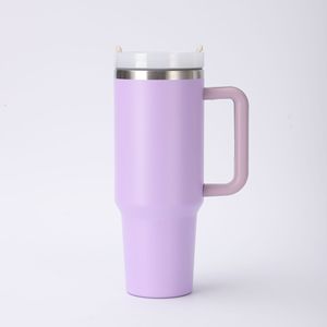 Gobelet isotherme personnalisé 30oz 40oz avec poignée et couvercle à paille, en acier inoxydable 304, tasse de voyage pour voiture, pour café et <span class=keywords><strong>eau</strong></span> - Product Image 1