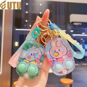 Llaveros de dibujos animados y anime bonitos, colgantes de juego de baloncesto con aro subacuático, muñecos de máquina de regalos, plástico Burst-F - Product Image 2