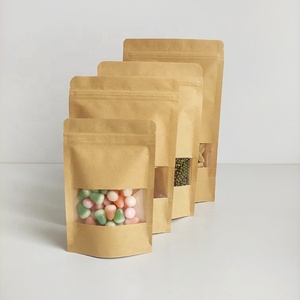 Bolsa <span class=keywords><strong>de</strong></span> <span class=keywords><strong>papel</strong></span> <span class=keywords><strong>Kraft</strong></span> <span class=keywords><strong>con</strong></span> <span class=keywords><strong>ventana</strong></span> transparente <span class=keywords><strong>de</strong></span> color marrón reciclable <span class=keywords><strong>de</strong></span> tamaño pequeño <span class=keywords><strong>de</strong></span> 9x14cm <span class=keywords><strong>con</strong></span> cremallera para embalaje <span class=keywords><strong>de</strong></span> alimentos - Product Image 3