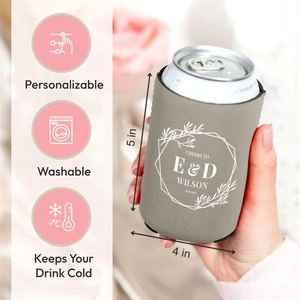 Customized Wedding Venue <b>Can</b> <b>Cooler</b> Favors - Neoprene, Modern Design, Brand Custom Promotional Gifts - Product Image 3