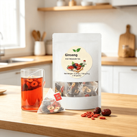 LUMIFLORA Ginseng Red Date Wolfberry Polygonatum Five Treasure Blended Floral Tea Daily Health 5g*30 Sachets