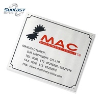 Logo personnalisé personnalisé, plaque nominative ovale en aluminium, Logo métallique