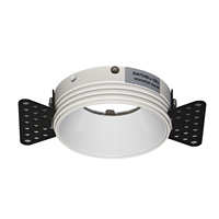 Spot LED encastré rond moderne anti-éblouissement en aluminium GU10 MR16 SD043 pour intérieur, sans cadre, garantie 3 ans