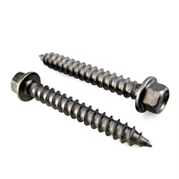 Vis à bois métriques à tête fraisée double, en acier inoxydable, zingué, classe 4, tête en forme de trapèze, filetage fin, multi-usages, type jaune