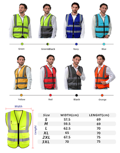 High Visibility Labor <strong>Construction</strong> <strong>Site</strong> Workwear Custom Printed Logo EN ISO 20471 Reflective Safety Vest Engineering <strong>Security</strong> - Product Image 5