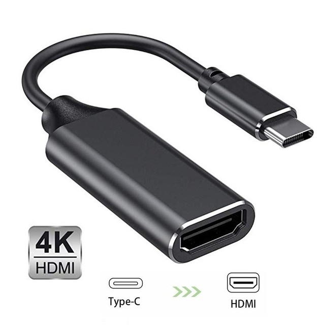 Type-C to Adapter USB C to HDTV 4K 60Hz Cable Screen Mirroring for Phone Laptop Macbook Tablet to TV Monitor Converter