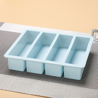 Moule à glaçons longs et machine à glaces en silicone de qualité alimentaire, bac à glaçons en forme de brique, grand fabricant de blocs de glace pour whisky/cocktails, démoulage facile