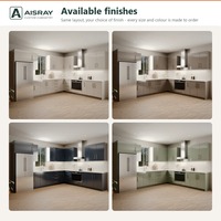 Meuble de cuisine sur mesure ultra brillant, aménagement en L de luxe, fournitures pour projets résidentiels, boîtes en panneaux mélaminés et rangements extractibles