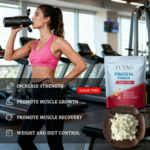 Proteína en polvo sin azúcar, sin gluten, constructor de masa muscular, fórmula atlética, suplemento de proteína de suero de rápida absorción para hombres, para entrenamiento. - Product Image 3
