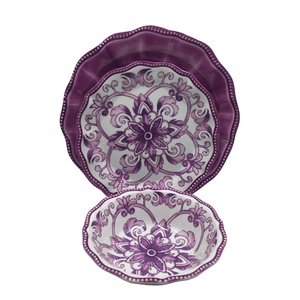 Bộ Đồ Ăn Melamine Bộ Đồ Ăn Melamine Bộ Đồ Ăn Tùy Chỉnh In Ấn Melamine Bộ Đồ Ăn Tối Máy Rửa Chén An Toàn Đồ Nấu Nướng - Product Image 3