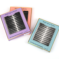 Échantillon Gratuit Cils en Grappe DIY Longueurs Mixtes 8-16 mm 40D 60D Extensions de Cils Individuels en Grappe DIY