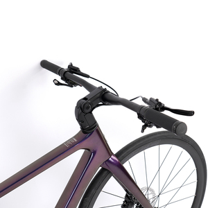 Vélo de Course Hybride en Fibre de Carbone 700c 2026, 24 Vitesses, Pédales Ordinaires, Freins à Disque Hydrauliques, <span class=keywords><strong>Guidon</strong></span> Réglable <span class=keywords><strong>Plat</strong></span>, 24 Vitesses - Product Image 2