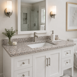 UnionStone 100% Origin Vientam G635V Polished Granite Bathroom Countertop Cut To Size Durable Traditional Design Surface - Product Image 2