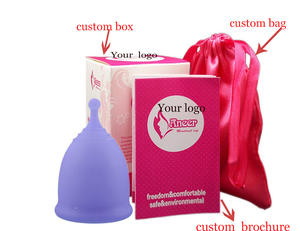 Nuevo diseño, certificado CE, <span class=keywords><strong>Copa</strong></span> <span class=keywords><strong>Menstrual</strong></span> para mujer, caja personalizada, esterilizador, <span class=keywords><strong>Copa</strong></span> <span class=keywords><strong>Menstrual</strong></span>, médico orgánico - Product Image 2