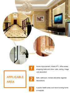 ألواح حائط من كلوريد البولي فينيل من الدرجة الفندقية مقاس مخصص ألواح مقاومة للماء بنمط هندسي قالب مقاوم للحمام والمطبخ والمستشفى والأطفال - Product Image 5