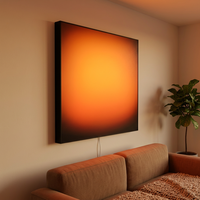 LUZ Led Gün Batımı Işık Kutusu Akrilik UV Boyama Sanatı Art Deco Duvar Sanatı LED Gün Batımı Resmi Uygulama Kontrollü Düğme Dimmerli Gün Doğumu Işık Kutusu