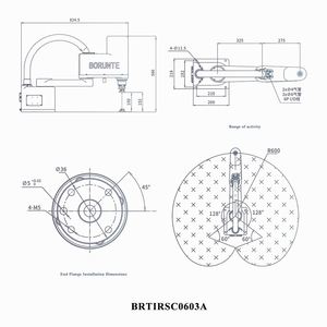 Robot Industrial Automático Pequeño de 4 Ejes BORUNTE BRTIRSC0603A, Brazo Robótico de 600 mm de Longitud para Encolar - Product Image 3