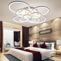 Plafonnier LED Design Moderne Décoration de la Maison Lumière de Plafond Intelligente à Intensité Variable avec Télécommande