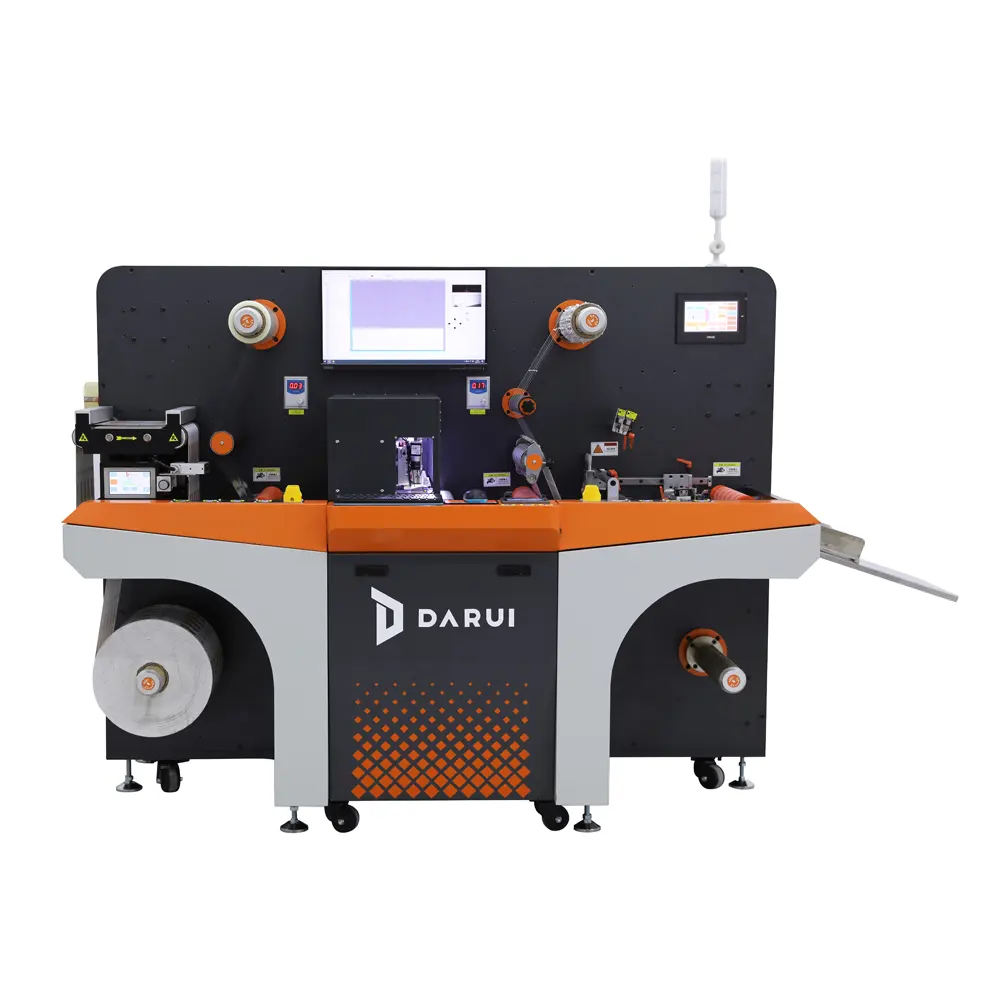 DARUI 공장 제조 디지털 인쇄 다이 커팅 라벨 스티커 종이 커팅 머신 롤 투 시트