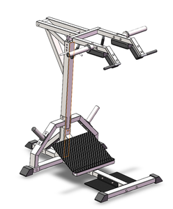 Hack Squat Máy đòn bẩy Squat bê nâng cao máy chân tập thể dục với trọng lượng lưu trữ pins và ban nhạc Hooks, nhà phòng tập thể dục Máy - Product Image 4