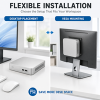 Computadora de Escritorio Delgada con Soporte VESA, Core I3 I5 I7 de 4ª a 14ª Generación, 6 Puertos USB, Activación por LAN, Mini PC Empresarial para Oficina