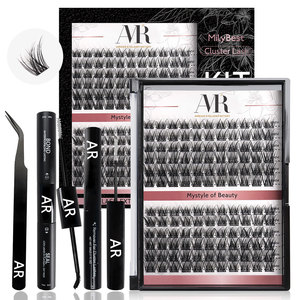Kit de pestañas individuales, extensiones de pestañas DIY, logotipo personalizado, venta al por mayor, kit de pestañas de racimo de etiqueta privada, pestañas de racimo de volumen precortadas - Product Image 4