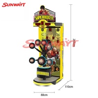 Machine de jeu sportive électronique à monnayeur Superboxer à 8 cibles en métal avec support en anglais pour tous les âges, idéale pour les parcs d'attractions