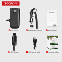 Gaciron Hey Monkey V18-400, éclairage LED et klaxon 2-en-1, 400 lumens, rechargeable par USB, étanche IPX6, 4 sons, 120 dB, portée >150 m, pour la conduite nocturne