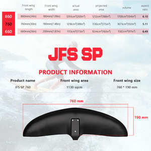 Universal Carbon Fiber Front Wing for SP 660/760/860 Efoil Waters Play Foil Hydrofoil Accessories Available Various Sizes SP 760 - Product Image 2