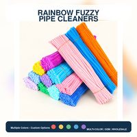 Bâtonnets de chenille arc-en-ciel 30 cm, fils chenille pour créations florales DIY, artisanat fait main, vente en gros, fournisseur de couleurs personnalisées