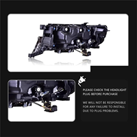 Conjunto de Faros Delanteros LED Modificados para Toyota Land Cruiser 2016-2021, Repuesto de Faros, Suministro de Fábrica, Piezas de Automóvil -- Un Par