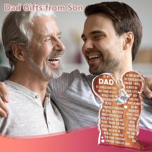 MAMAGIFTREE Regalo de San Valentín <span class=keywords><strong>y</strong></span> Cumpleaños para Papá - Placa Acrílica con Diseño de Corazones <span class=keywords><strong>y</strong></span> Amor Infinito, Decoración de Escritorio para el Mejor Papá del Mundo - Product Image 6
