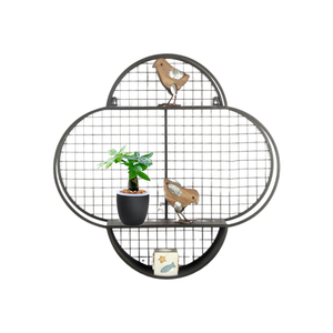 Modern <strong>Gold</strong> Chinese Iron Metal <strong>Wall</strong> <strong>Shelf</strong> Living Room Farmhouse and Apartment Book Storage Hanging Decorative <strong>Wall</strong> Decor <strong>Shelf</strong> - Product Image 6