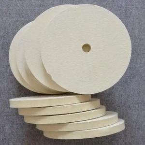 Disque de polissage en feutre de laine OEM pour carrosseries de voitures, compatible avec les meuleuses d'angle, taille personnalisée, haute efficacité - Product Image 4