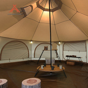 Kawagebo Kamp (KK) Tentes de luxe imperméables de 5 m pour le camping et le glamping, grandes yourtes mongoliennes, tentes cloche familiales pour hôtel, à vendre - Product Image 4