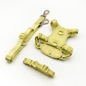 Harness Anjing Desainer dengan Tali, Set Harness dan Tali Anjing Tanpa Tarik, Bahan Neoprene Lembut, Bernapas, Logo Dapat Disesuaikan, Diskon Besar - Product Image 1