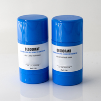 Styrène blanc écologique push up déodorant bâton conteneur emballage push up emballage conteneur déodorant bâton tube
