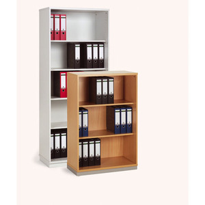 Scaffale base ufficio Flex, per utilizzo bilaterale, altezza 1900 mm, 5 altezze per raccoglitori - Product Image 1