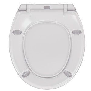 Forme allongée en gros blanc sans changement de couleur résistant aux rayures siège de toilette à fermeture en douceur - Product Image 4