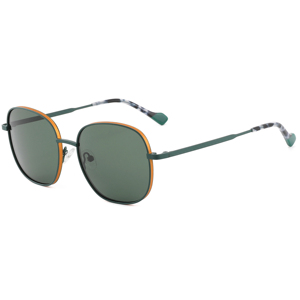 CUSTOM LOGO Unisex <b>Rectangle</b> <b>Sunglasses</b> Full Rim Metal Frame Red <b>Black</b> Polarized Lenses % UV Protection Fashion Adult Model - Product Image 4