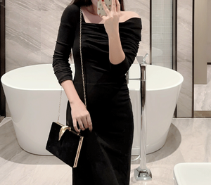 Pochette de soirée en velours <span class=keywords><strong>noir</strong></span>, sacs de fête pour mariage et demoiselles d'honneur, vente en gros, petite pochette de soirée de luxe à chaîne pour femme - Product Image 4