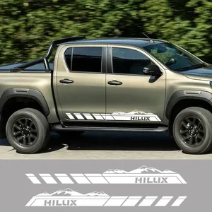 Adesivo <span class=keywords><strong>per</strong></span> portiera laterale del pick-up Toyota Hilux Vigo Revo SR, grafica <span class=keywords><strong>montagna</strong></span>, decorazioni, coperture, decalcomanie, accessori <span class=keywords><strong>auto</strong></span> - Product Image 3