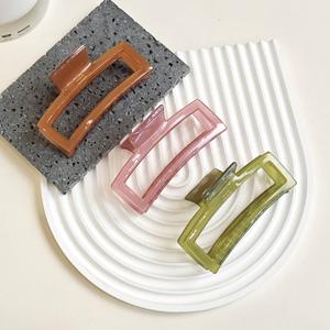 คลิปหนีบผมทรงสี่เหลี่ย<span class=keywords><strong>ม</strong></span>สำหรับผู้หญิงกิ๊<span class=keywords><strong>บ</strong></span>หนีบปลาฉลามขนาดใหญ่แ<span class=keywords><strong>บ</strong></span><span class=keywords><strong>บ</strong></span>ฝรั่งเศส - Product Image 1