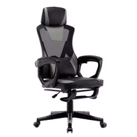 Chaise de bureau exécutive ergonomique pivotante à hauteur réglable, design moderne et luxueux, en maille, pour le bureau à domicile, vente en gros