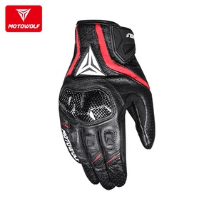 <span class=keywords><strong>Gants</strong></span> de <span class=keywords><strong>moto</strong></span> en cuir respirants pour l'été avec écran tactile Motowolf - Vente flash - Product Image 5