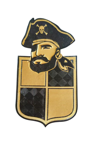 Silicona metálica 3D TPU Transferencia de calor Logo Etiqueta Parche en relieve para ropa Bolsos Sombreros Zapatos Jersey Camisa - Product Image 3